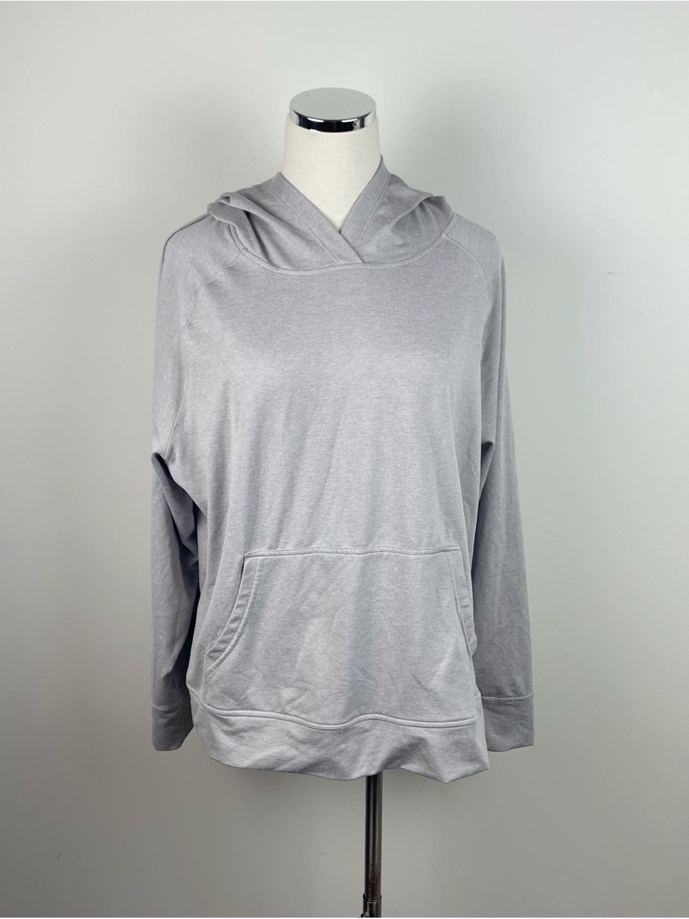 Danskin Solid Tan Brown Hooded Sweatshirt Top Women XL Extra Large Comfort